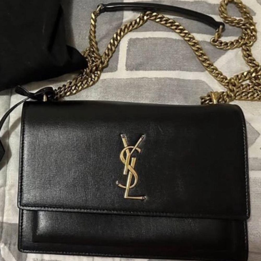 Saint Laurent YSL Sunset medium Black with gold hardware - Picture 4 of 5